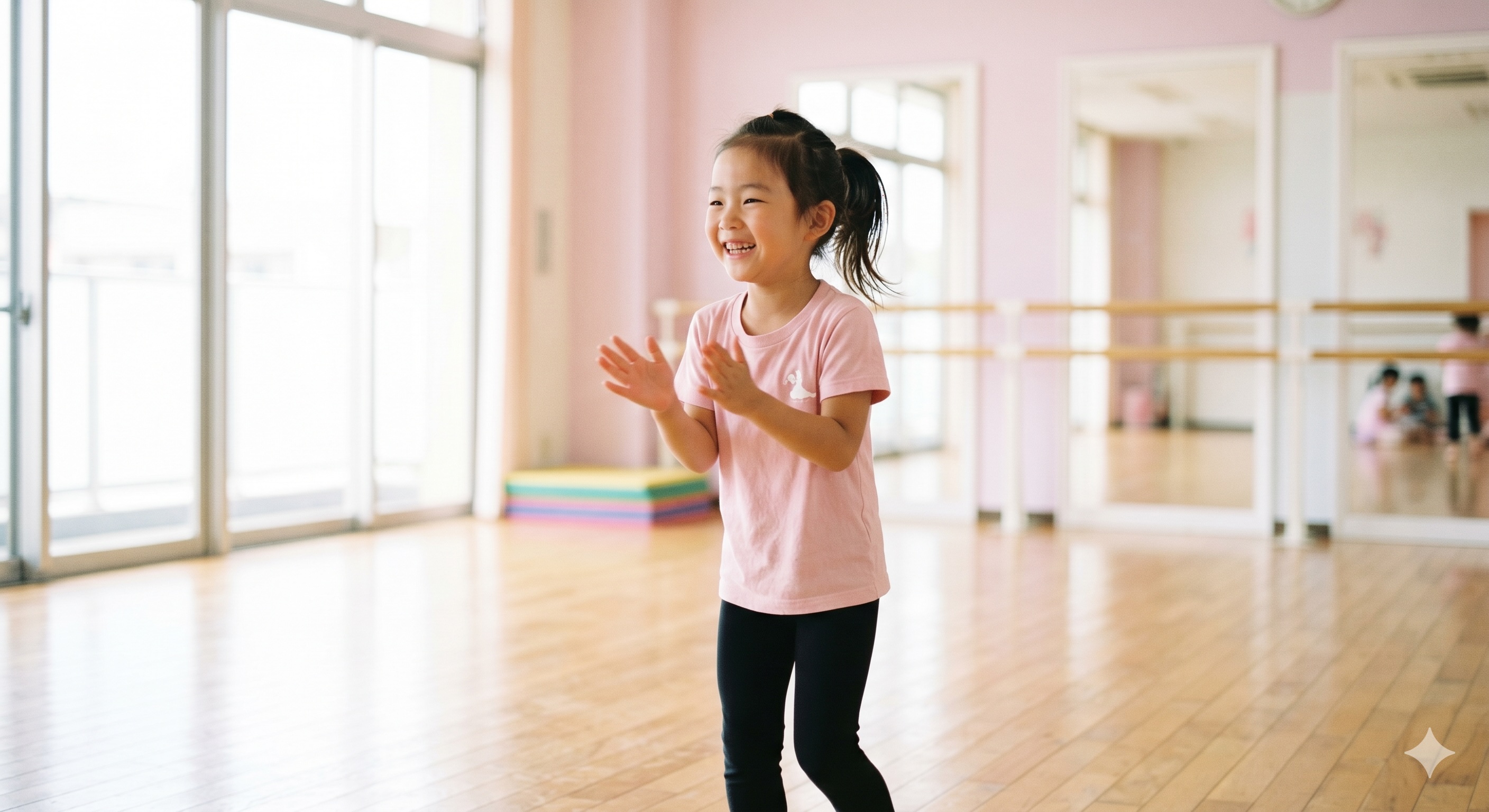 千葉エリアで開講のダンススクールLrは、習い事が初めてのお子様でも安心の、一番ハードルの低いキッズ専用カリキュラムをご用意しています